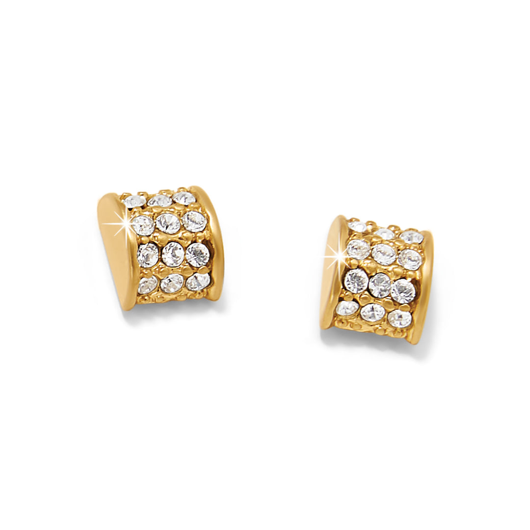 Brighton: Meridian Hematite Post Gold Earrings (JA0057) - The Vogue Boutique
