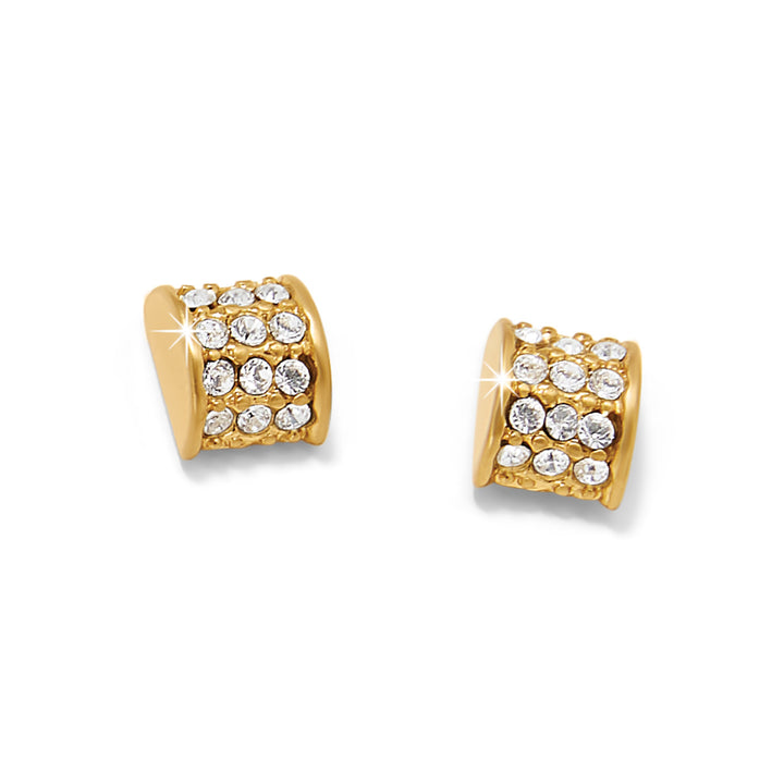 Brighton: Meridian Hematite Post Gold Earrings (JA0057) - The Vogue Boutique