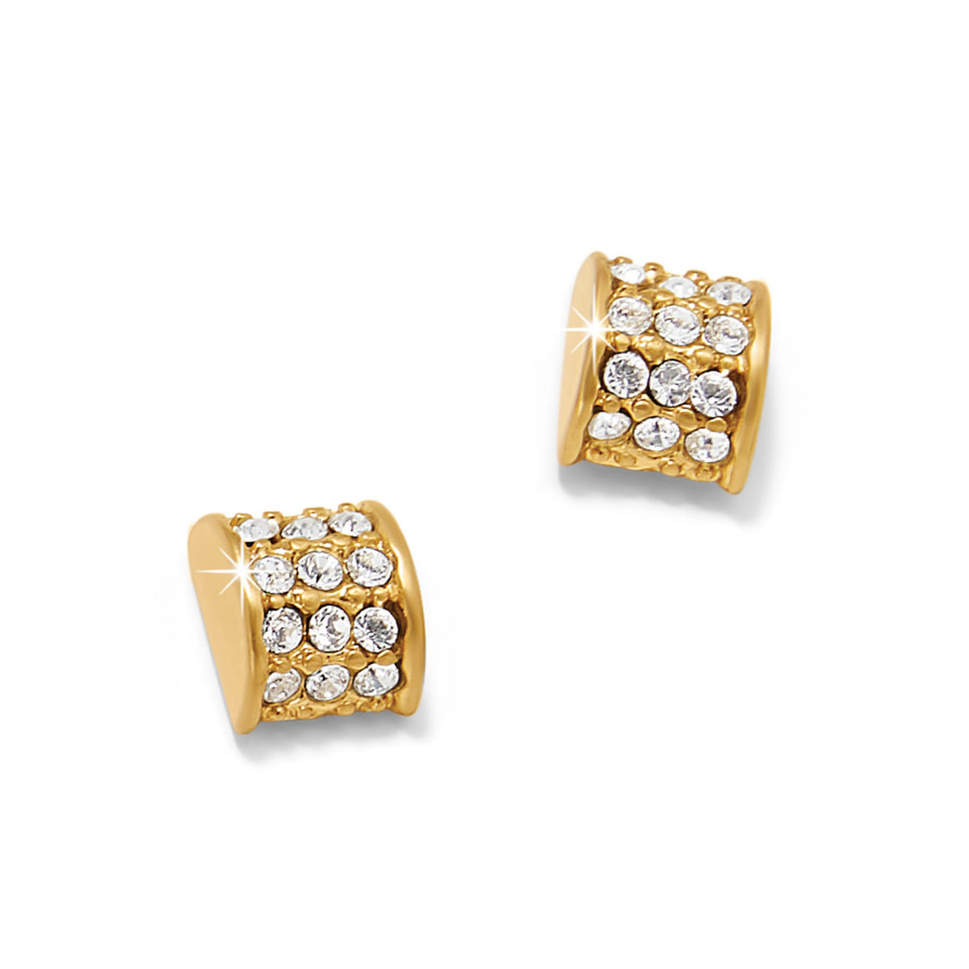 Brighton: Meridian Hematite Post Gold Earrings (JA0057) - The Vogue Boutique