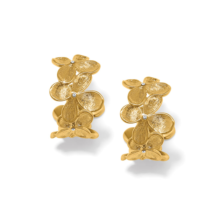 Brighton: Everbloom Petal Hoop Earrings in Gold