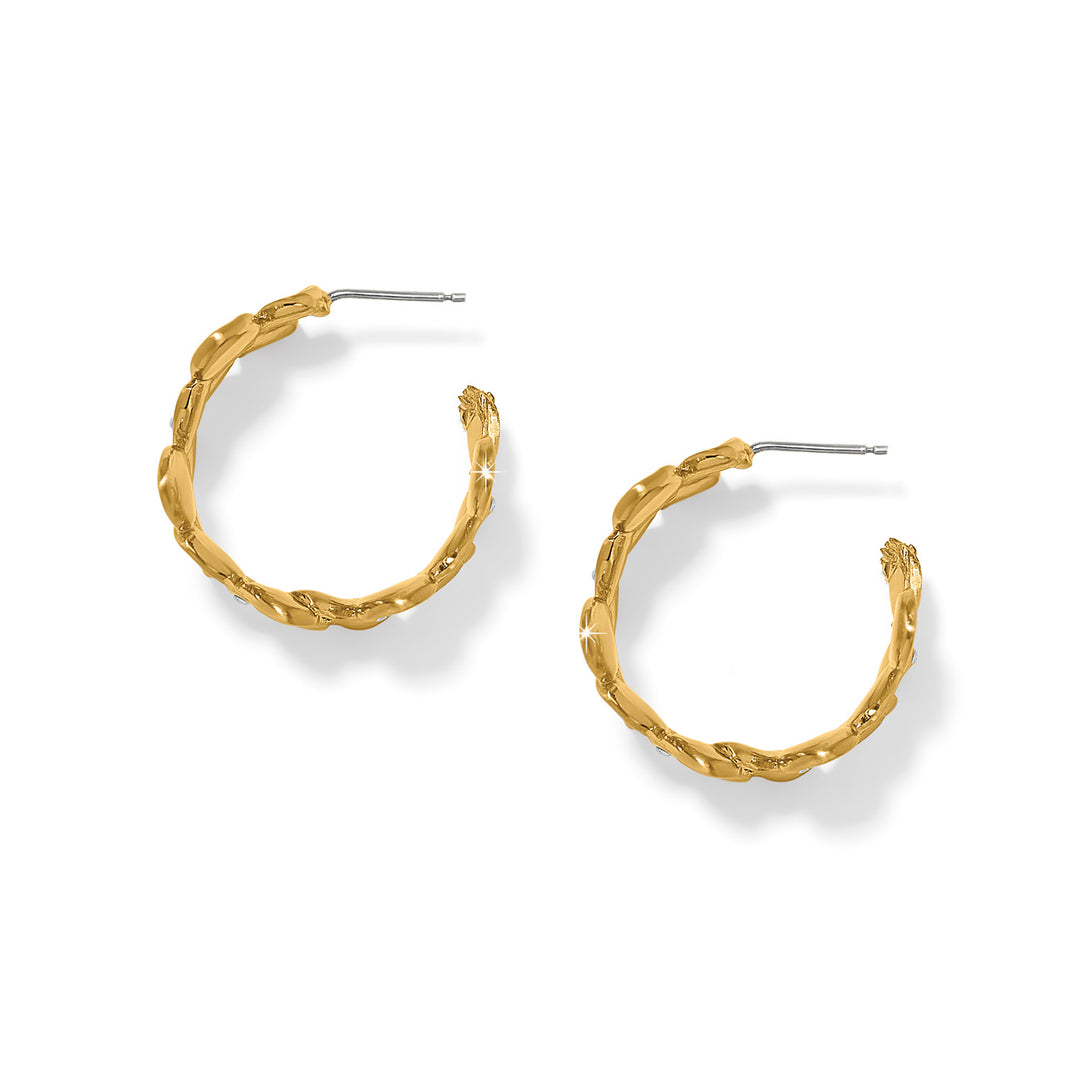 Brighton: Everbloom Petal Hoop Earrings in Gold
