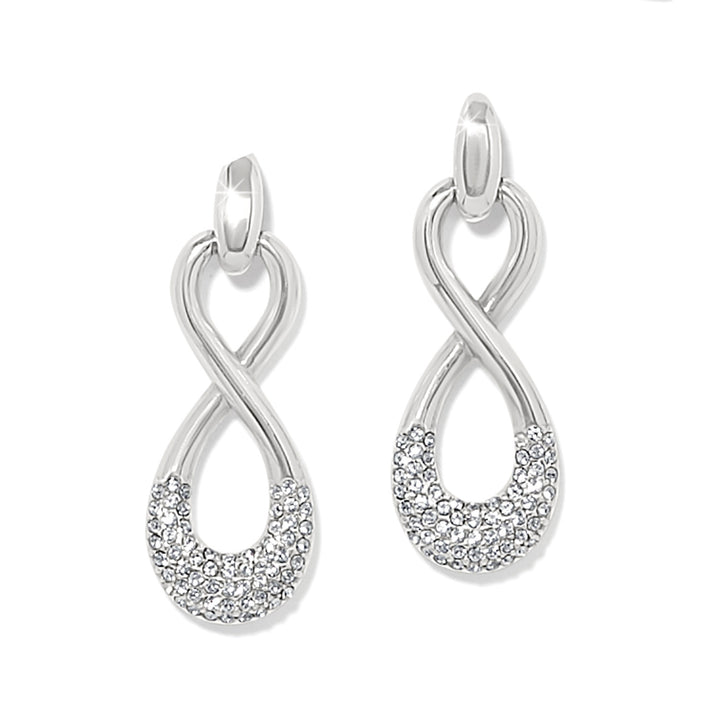 Brighton: Interlok Luxe Post Drop Earrings in Silver JA0115