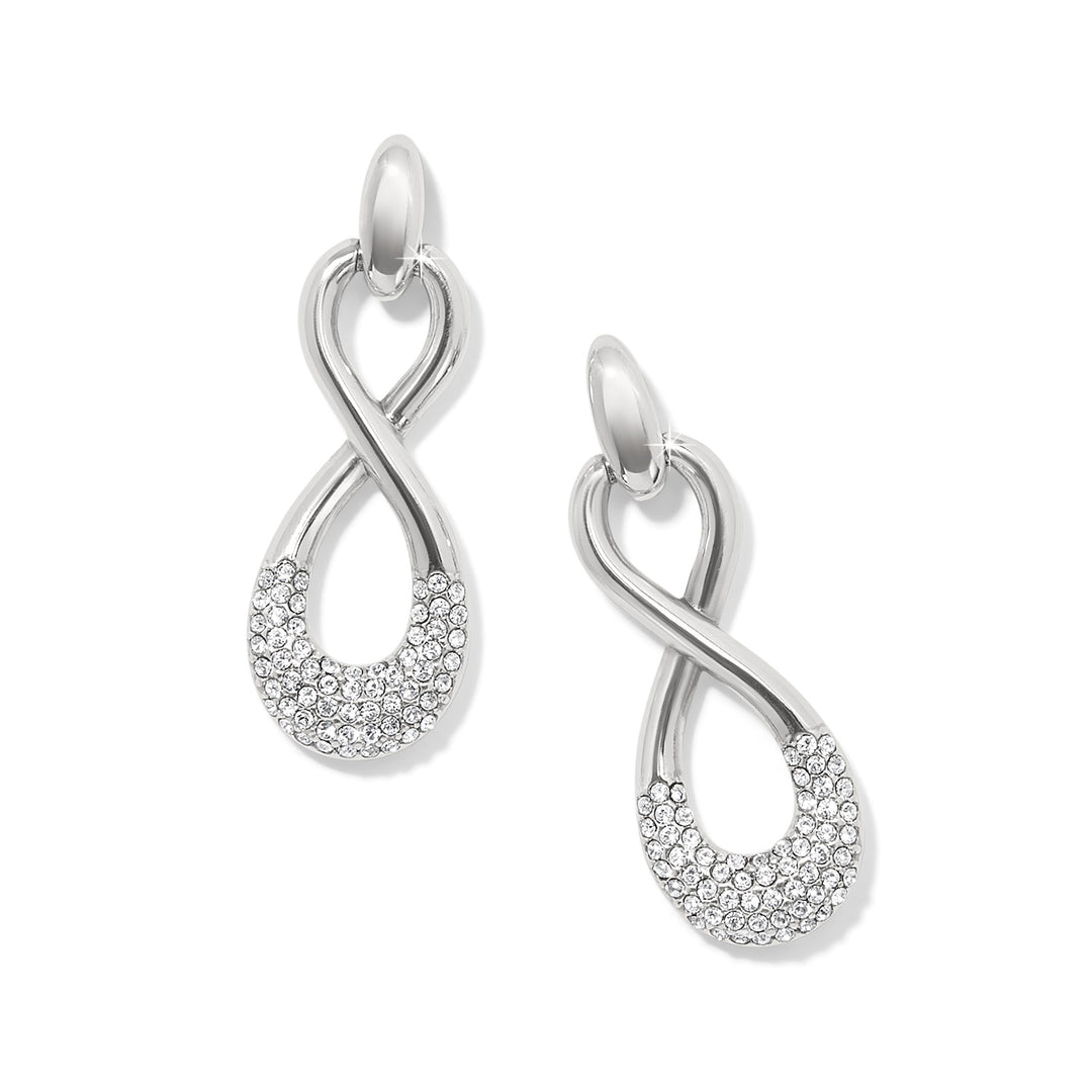 Brighton: Interlok Luxe Post Drop Earrings in Silver JA0115