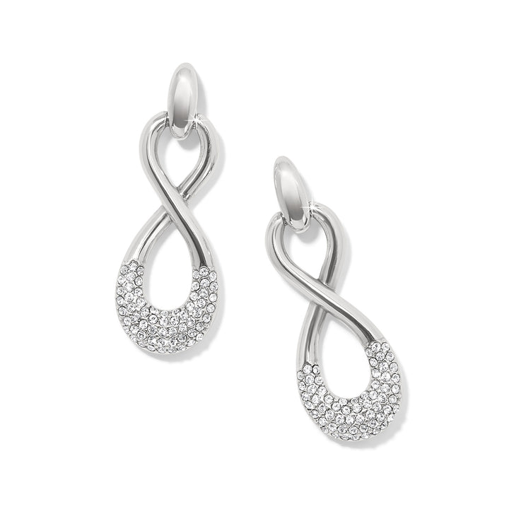 Brighton: Interlok Luxe Post Drop Earrings in Silver JA0115