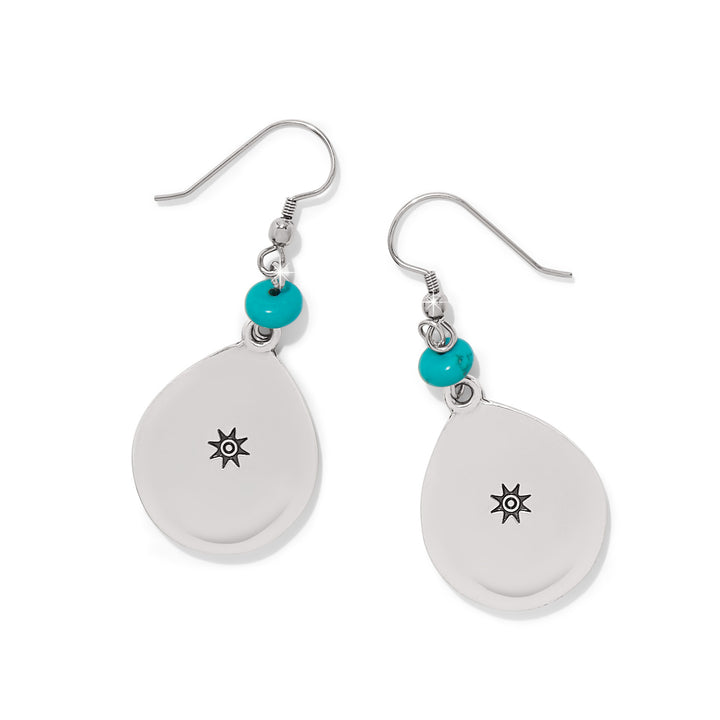 Brighton: Mosaic Turquoise Teardrop French Wire Earrings JA0163