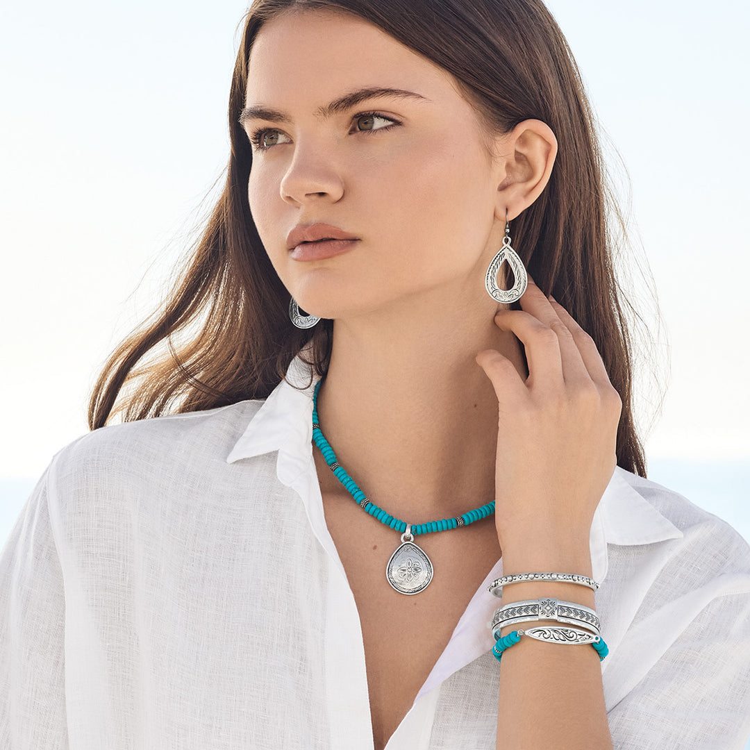 Brighton: Mosaic Open Teardrop French Wire Earrings JA0164