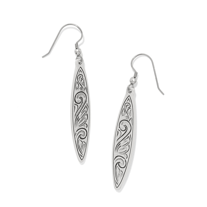 Brighton: Mosaic Long French Wire Earrings in Silver JA0165