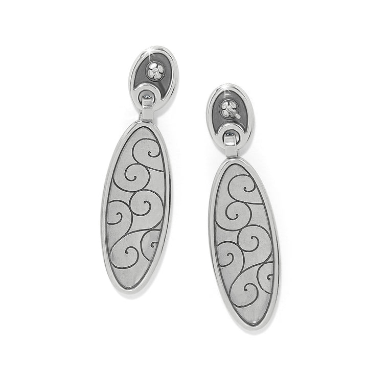 Brighton: Meridian Orbit Oval Post Drop Earrings JA0182