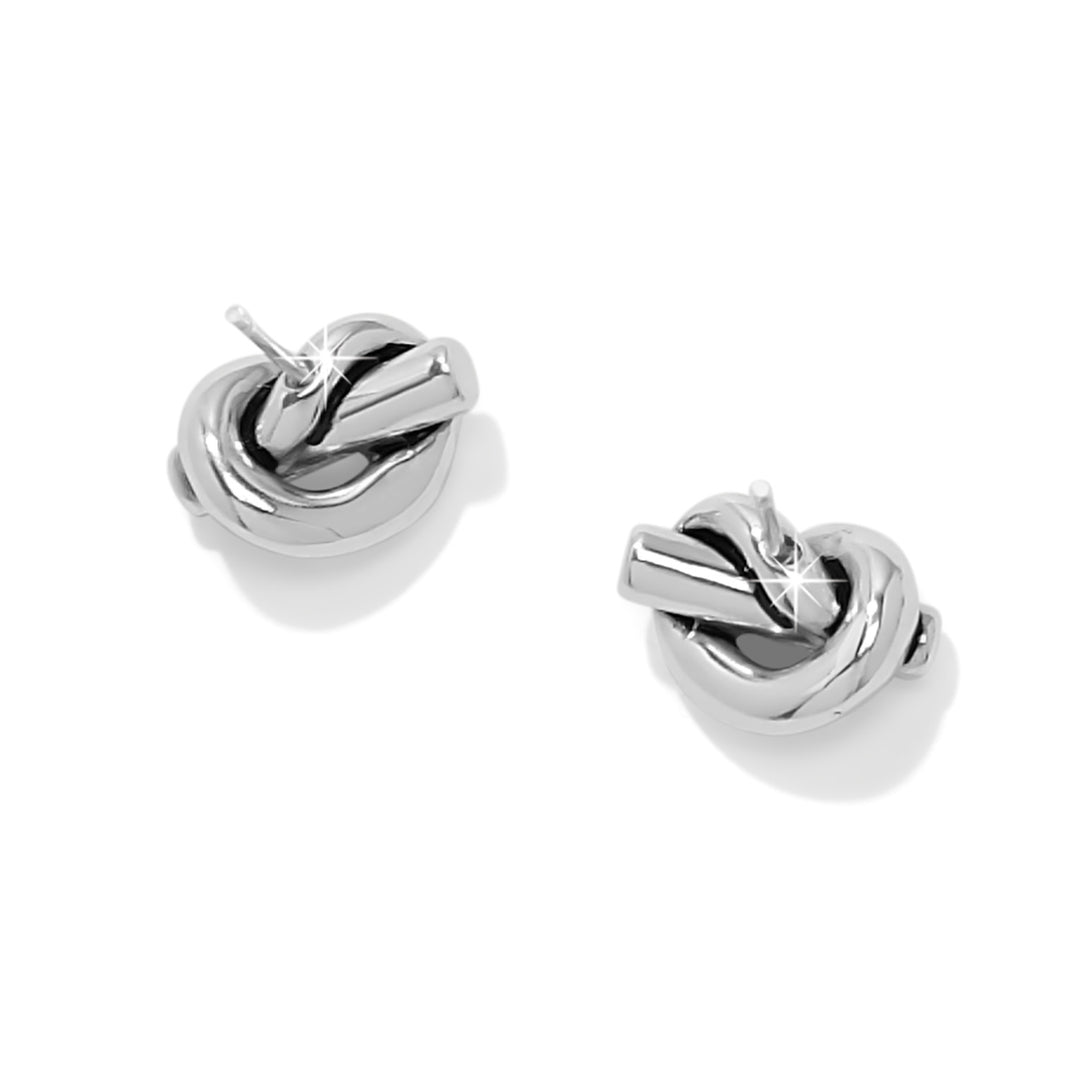 Brighton: Interlok Single Knot Mini Earrings