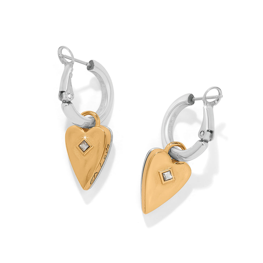 Brighton: Love Messages Be Love Reversible Hoop Earrings