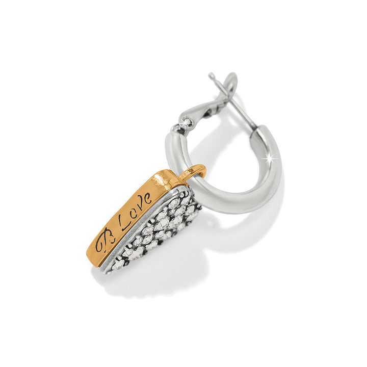 Brighton: Love Messages Be Love Reversible Hoop Earrings