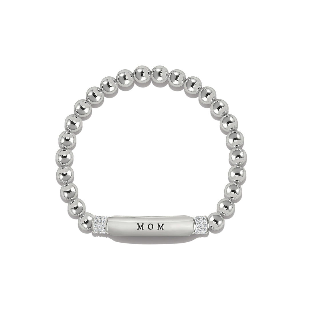 Brighton: Meridian Mom Petite Stretch Bracelet in Silver (JF0086)