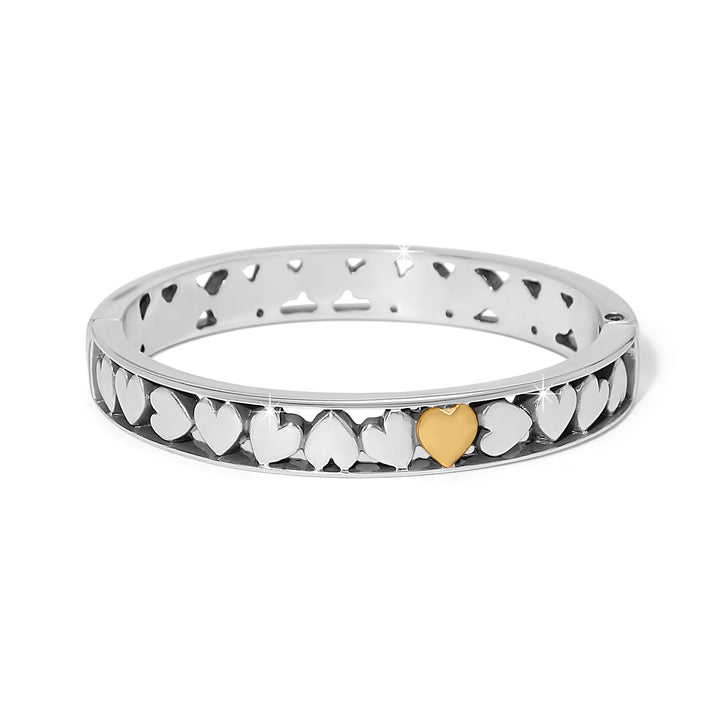 Brighton: Mystery Of Love Hearts Hinged Bangle