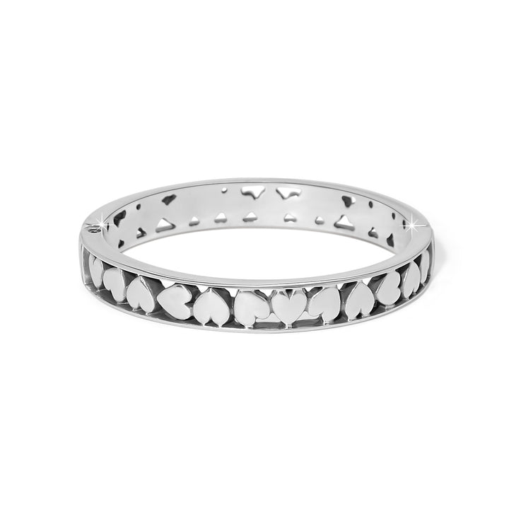 Brighton: Mystery Of Love Hearts Hinged Bangle