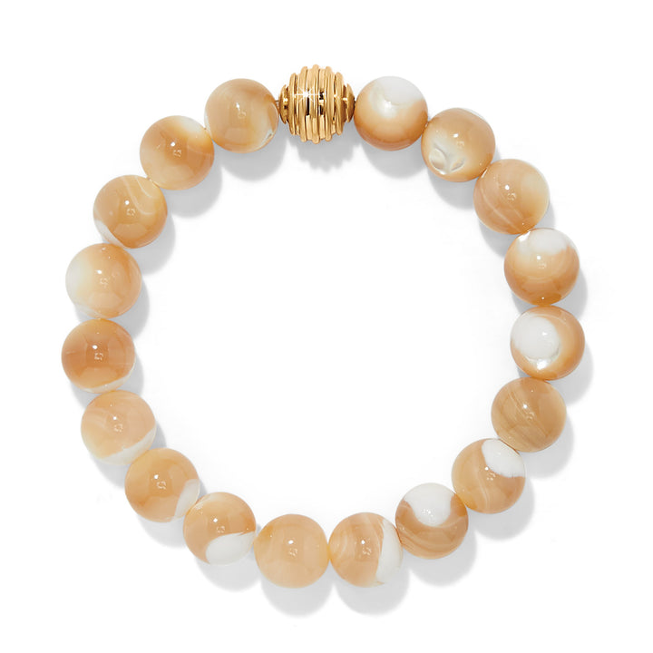 Brighton: Contempo Nuevo Rosado Mother Of Pearl Stretch Bracelet JF0376