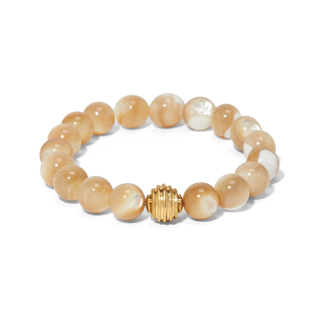 Brighton: Contempo Nuevo Rosado Mother Of Pearl Stretch Bracelet JF0376