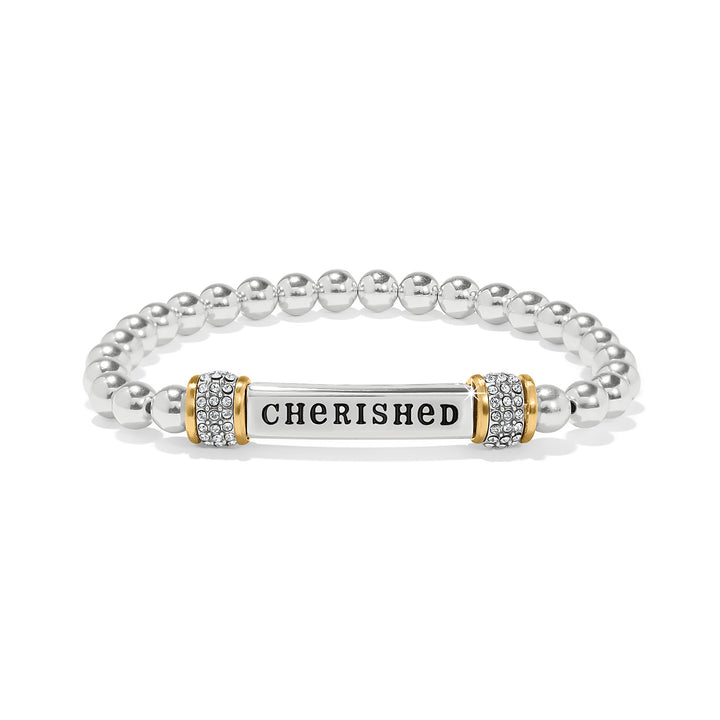 Brighton: Meridian Cherished Two Tone Stretch Bracelet (JF0394)