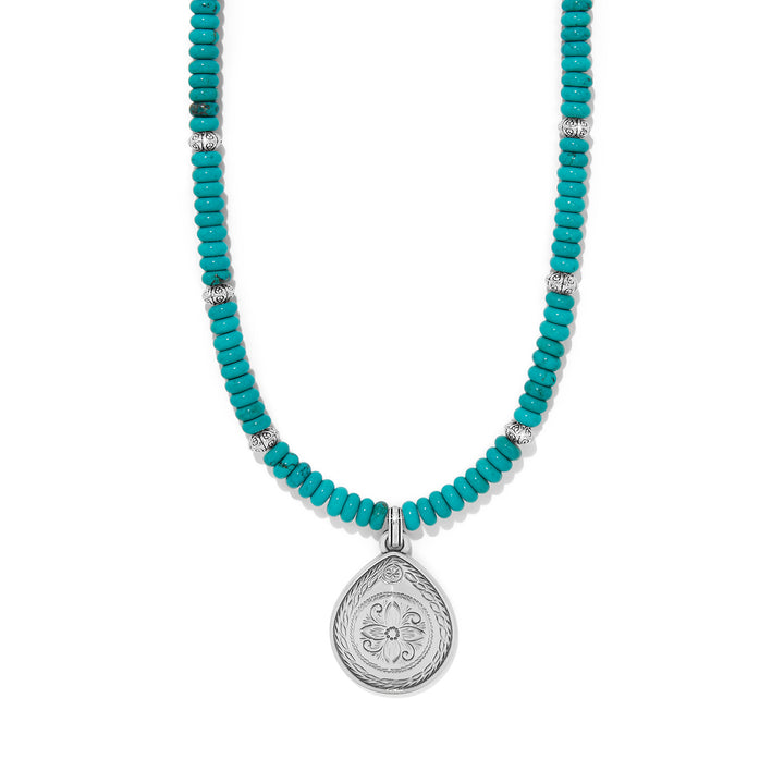 Brighton: Mosaic Turquoise Teardrop Necklace JM0000