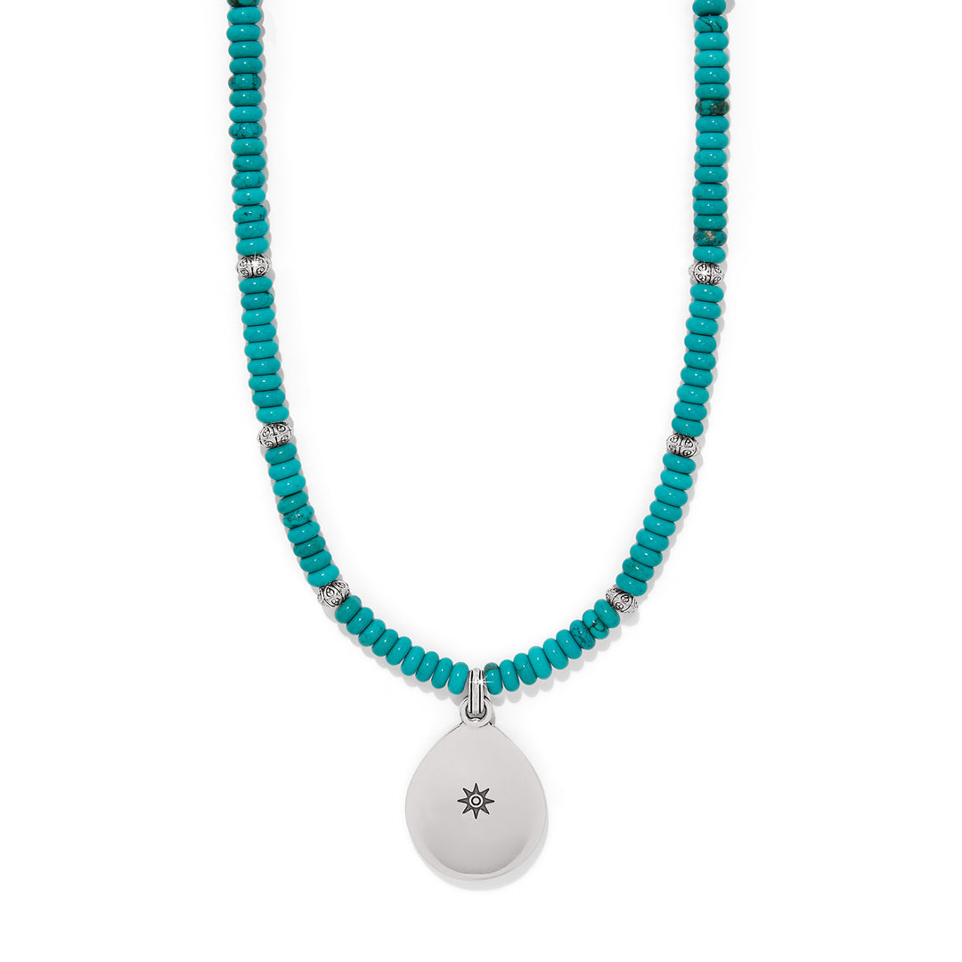 Brighton: Mosaic Turquoise Teardrop Necklace JM0000