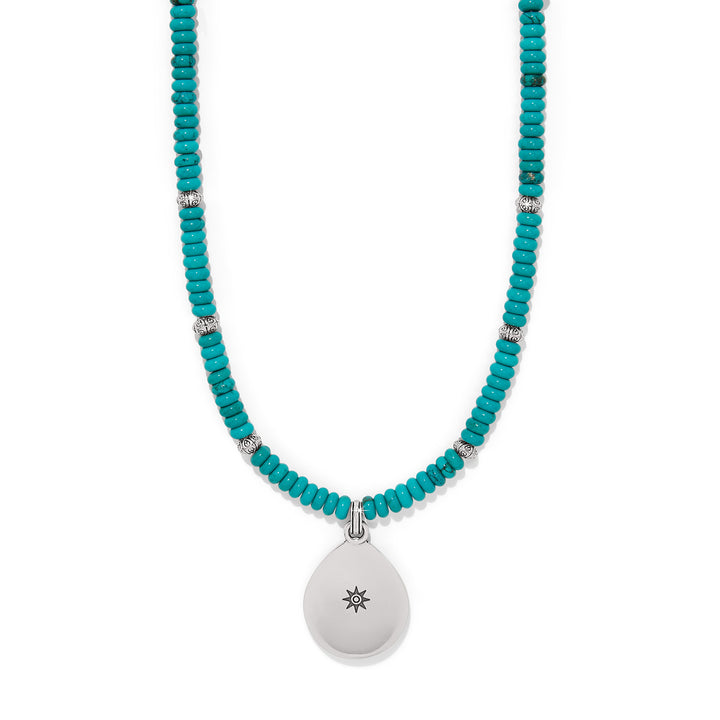 Brighton: Mosaic Turquoise Teardrop Necklace JM0000