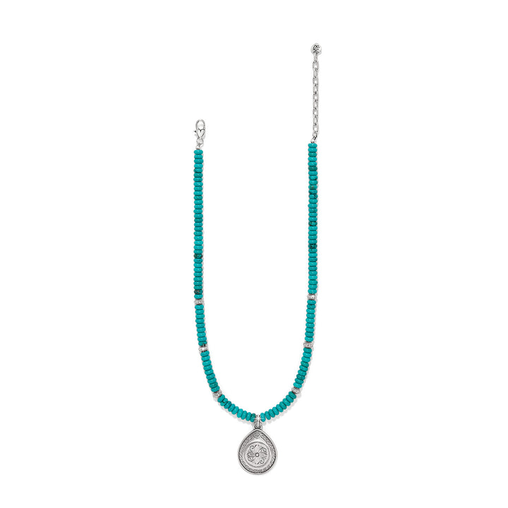 Brighton: Mosaic Turquoise Teardrop Necklace JM0000