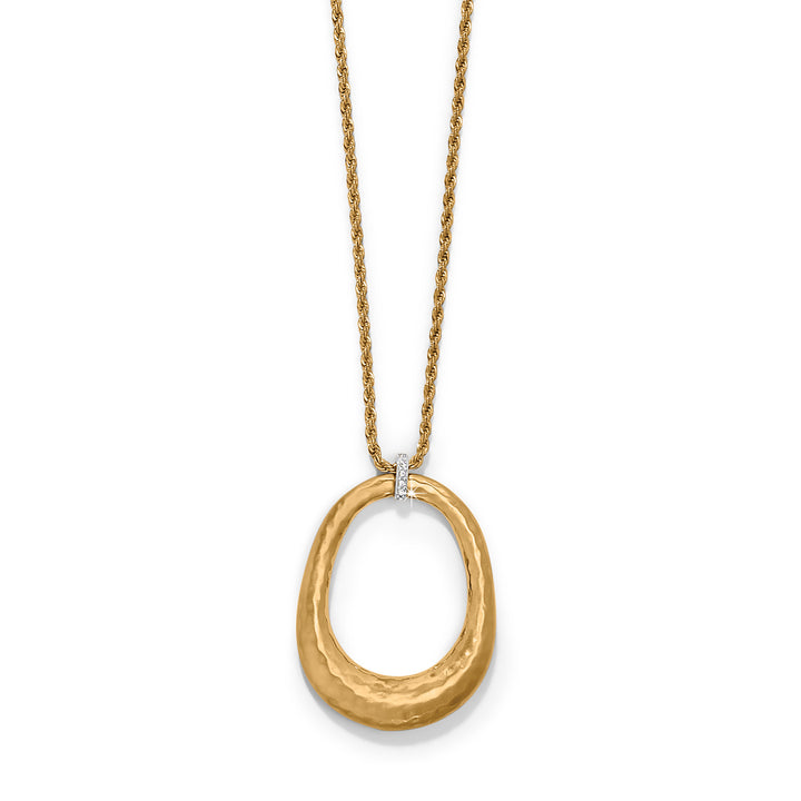 Brighton: Meridian Geo Open Ring Pendant Necklace in Gold JM0026