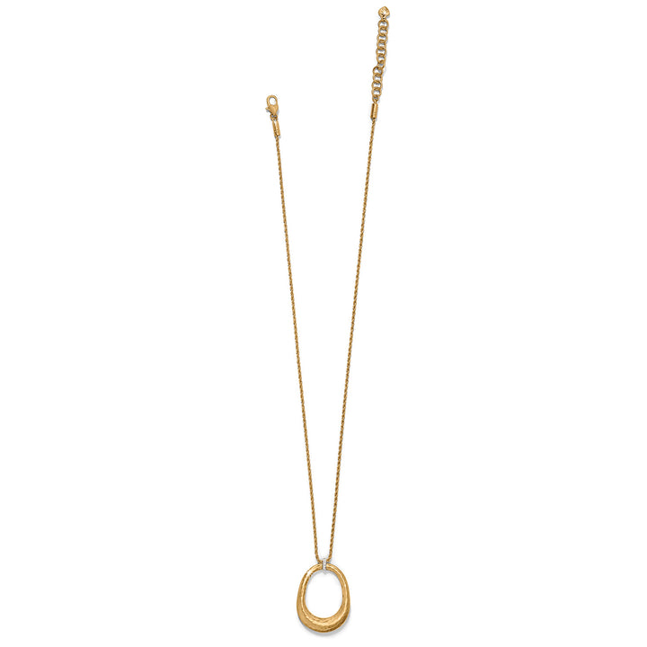 Brighton: Meridian Geo Open Ring Pendant Necklace in Gold JM0026