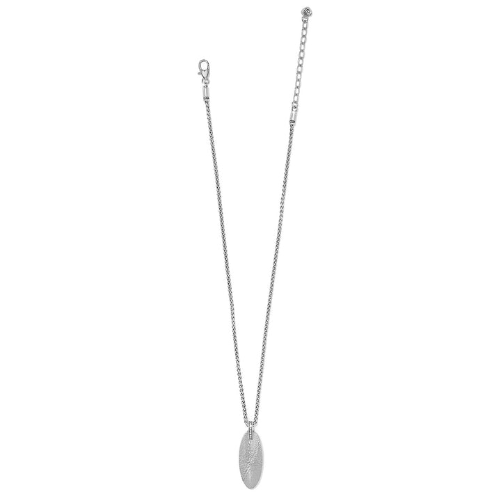 Brighton: Meridian Orbit Oval Necklace in Silver JM0028