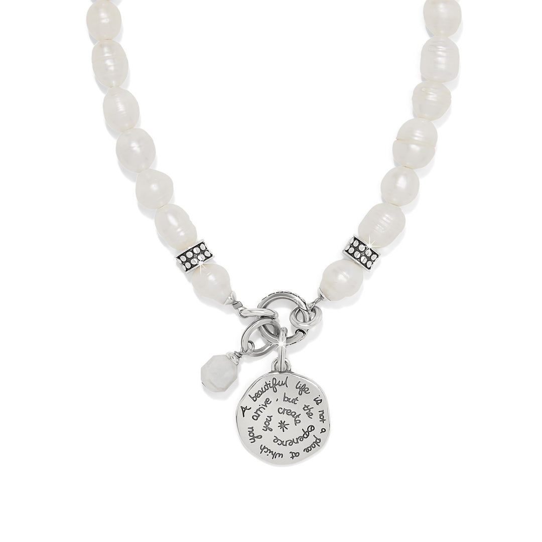Brighton: Token Charm Pearl Necklace JM0032