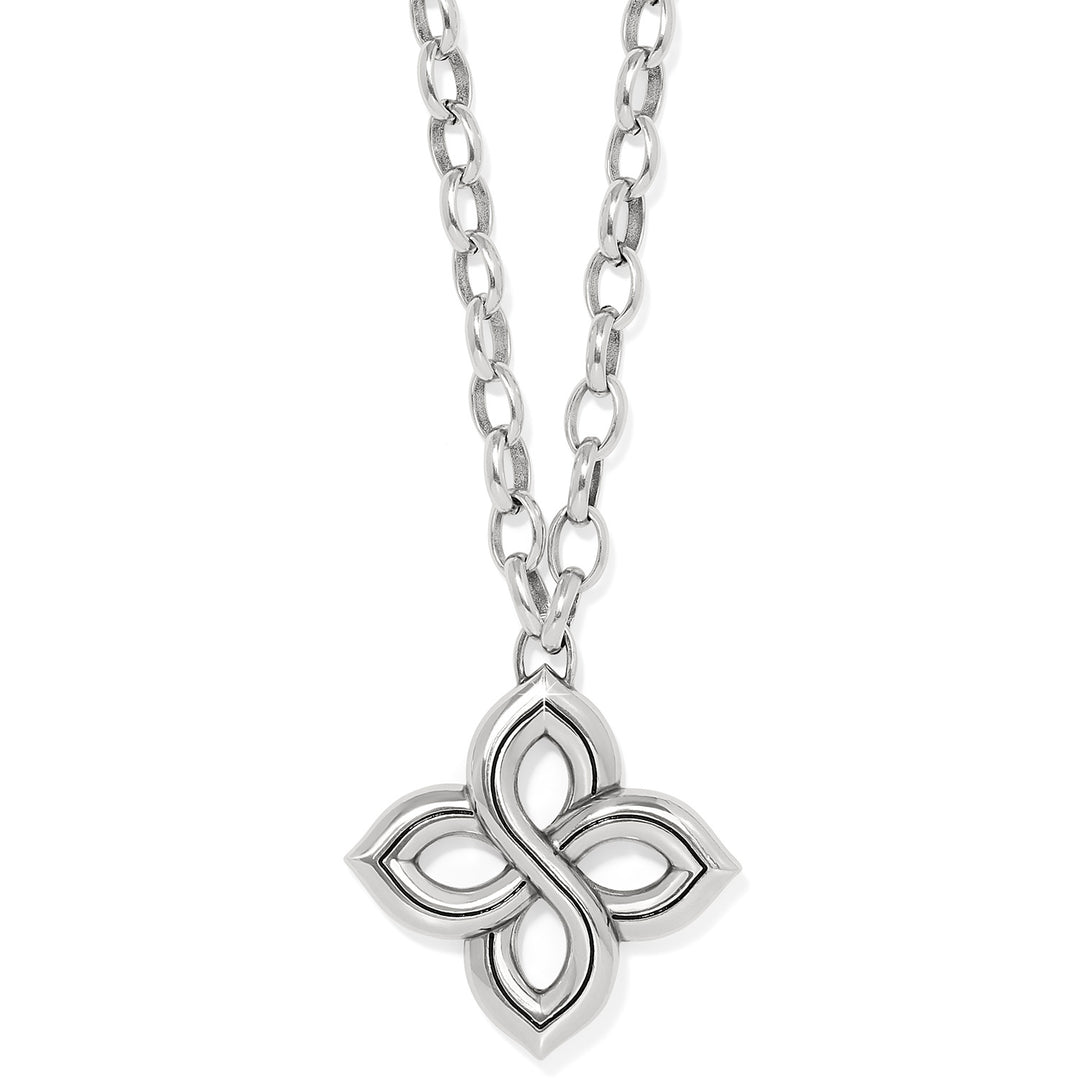 Brighton: Interlok Floral Knot Bold Necklace in Silver JM7630
