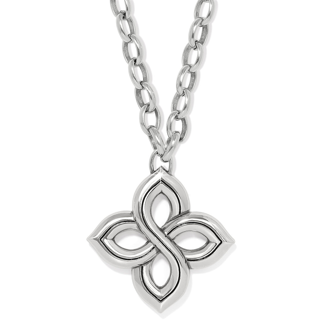 Brighton: Interlok Floral Knot Bold Necklace in Silver JM7630