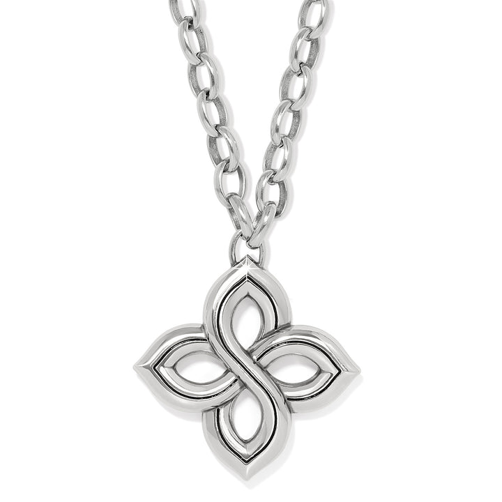 Brighton: Interlok Floral Knot Bold Necklace in Silver JM7630