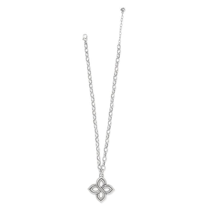 Brighton: Interlok Floral Knot Bold Necklace in Silver JM7630