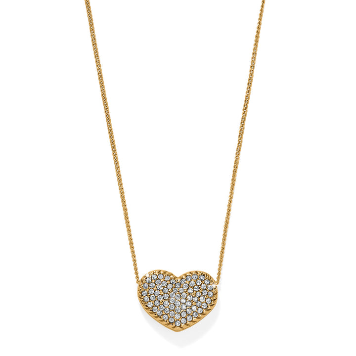 Brighton: Illumina Celeste Heart Bold Necklace in Gold JM7731