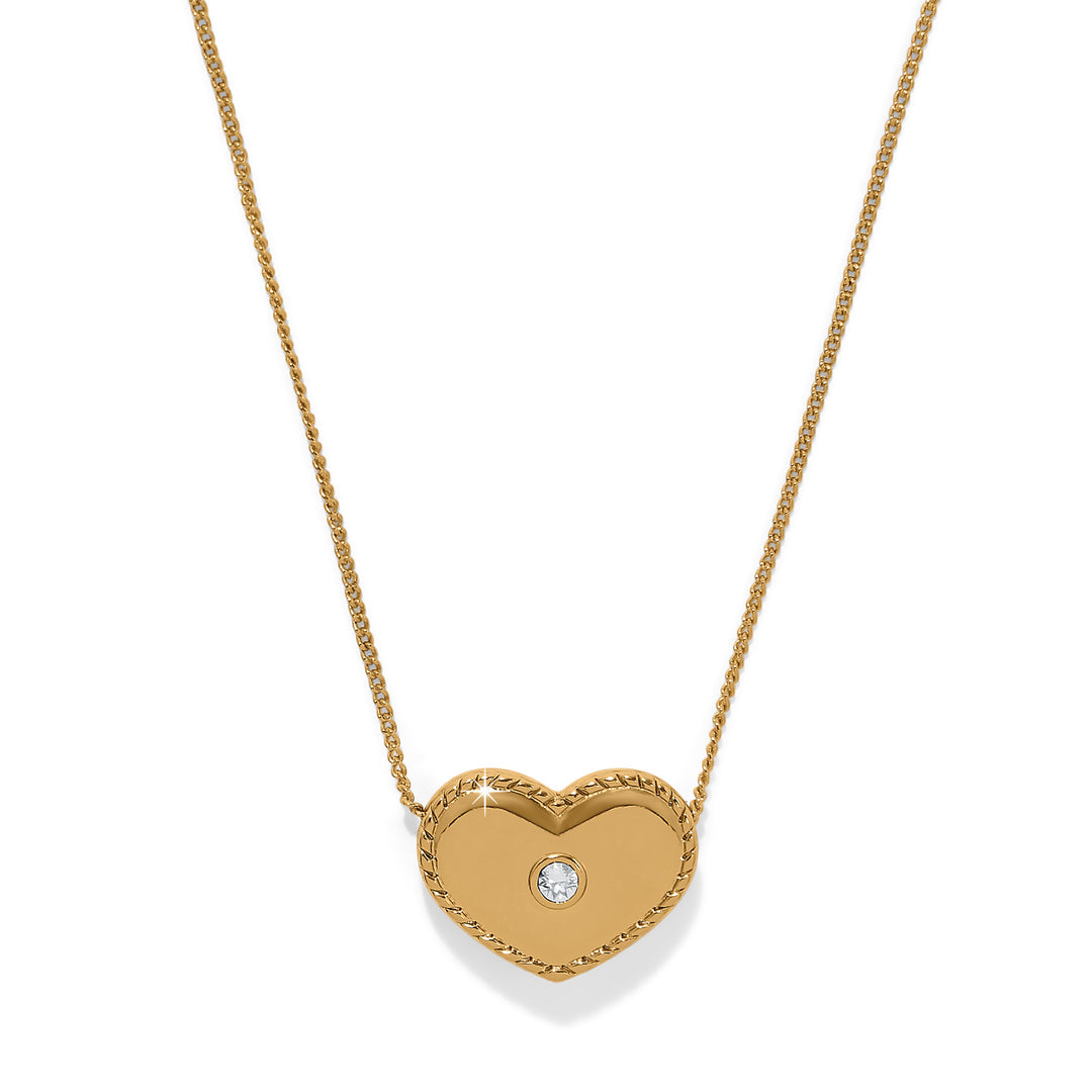 Brighton: Illumina Celeste Heart Bold Necklace in Gold JM7731