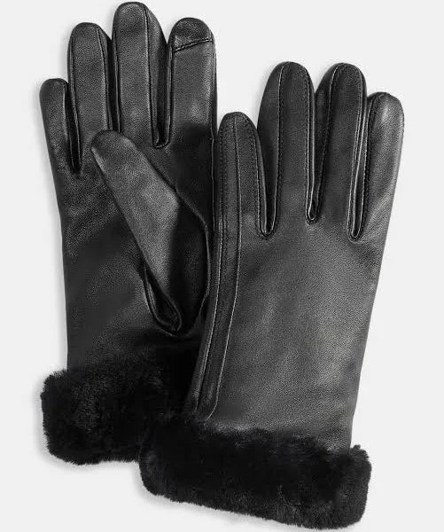 Ugg: W Sheepskin Cuff Glove in Black