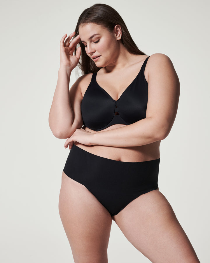 Spanx: Undie-Tectable Thong in Very Black