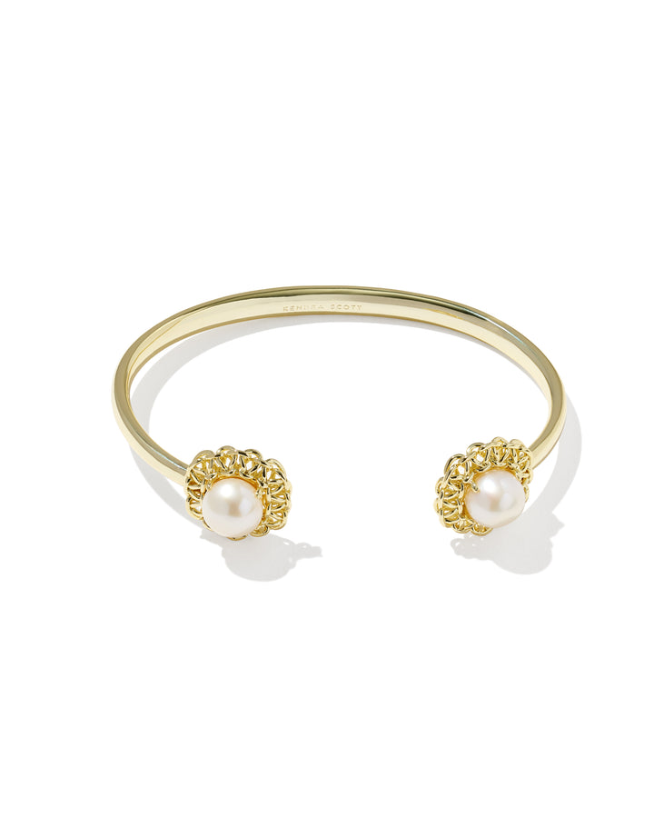 Kendra Scott: Gabriella Pearl Cuff Bracelet in Gold Freshwater Cultured Pearl - The Vogue Boutique