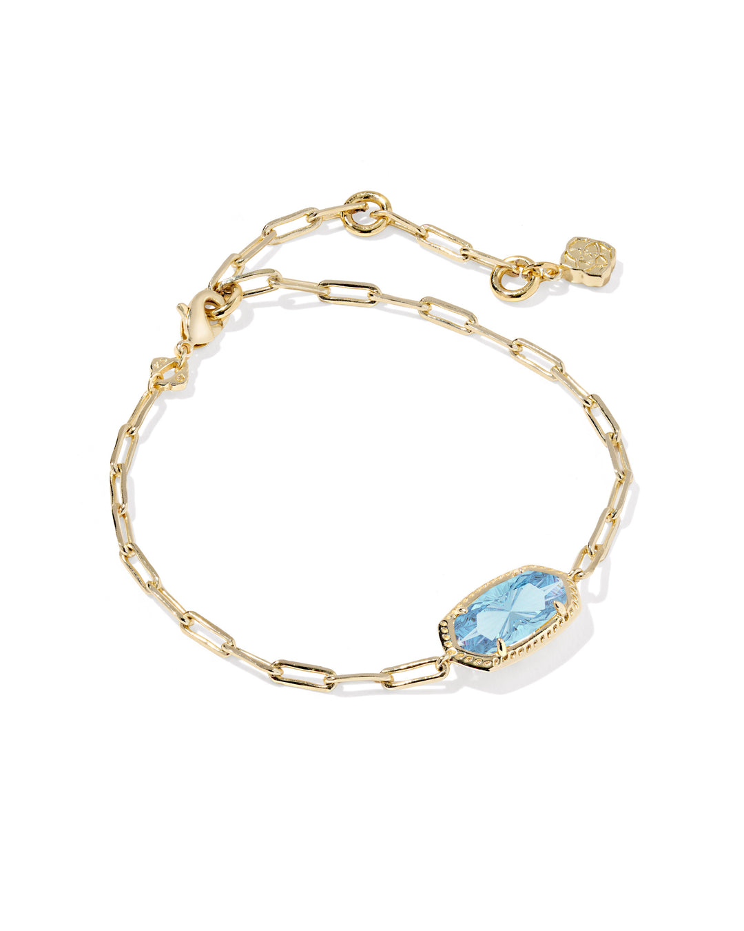 Kendra Scott: Elaina Luxe Chain Bracelet Light Blue  (9608890651) - The Vogue Boutique