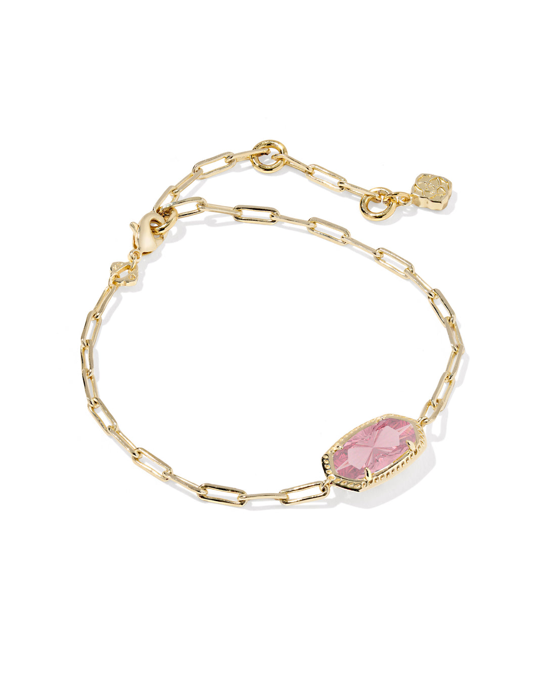 Kendra Scott: Elaina Luxe Chain Bracelet Light Pink (9608890496) - The Vogue Boutique
