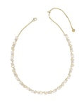 Kendra Scott: Isabell Tinnis Necklace In Gold neutral mix