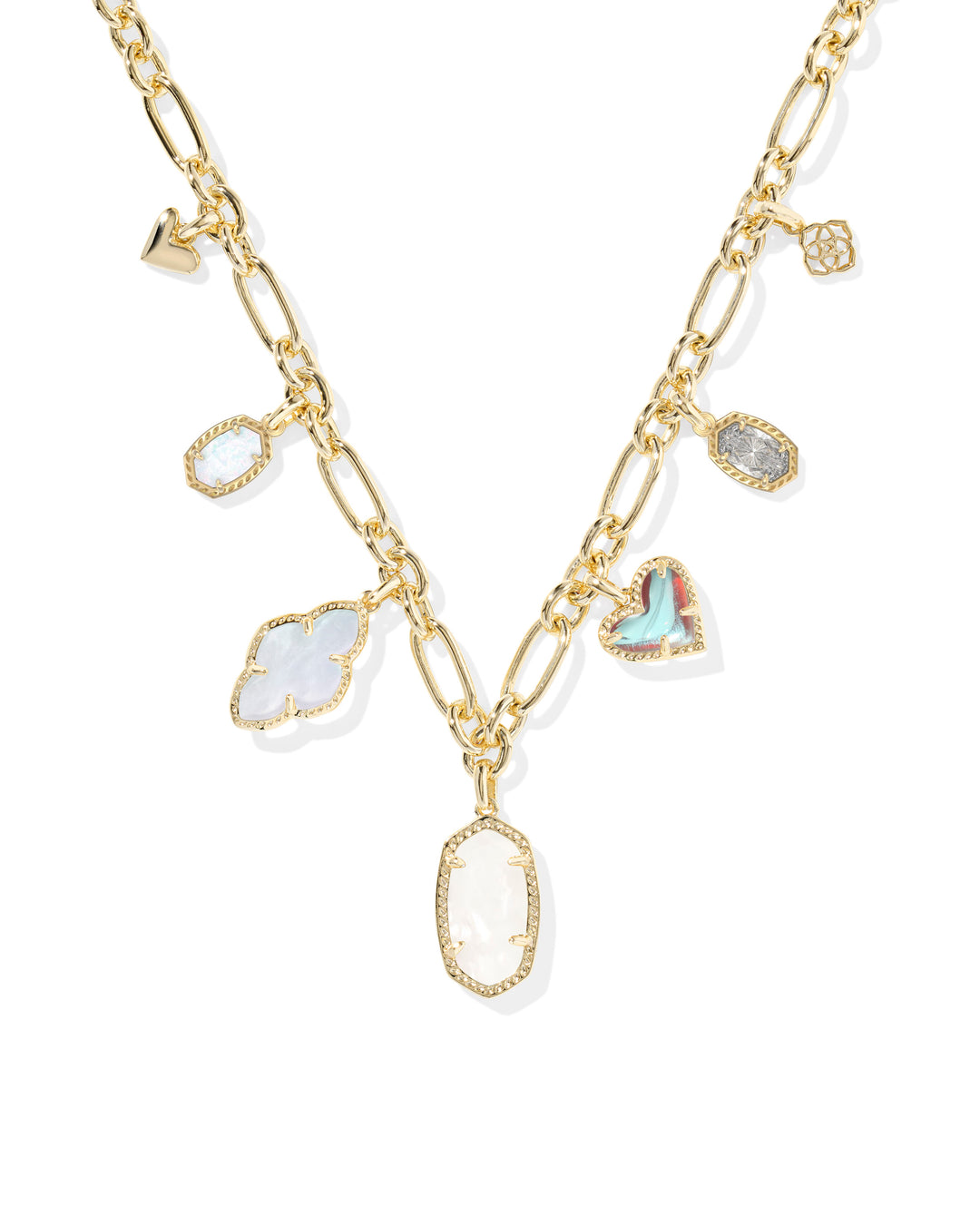 Kendra Scott: Icon Charm Necklace in Gold Neutral Mix (9608895223) - The Vogue Boutique