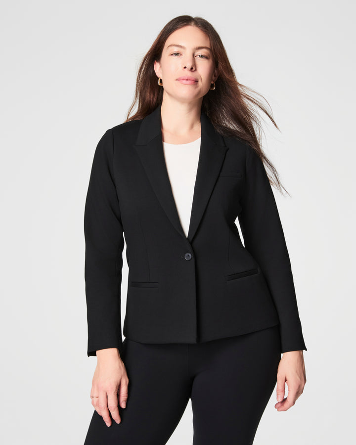 Spanx: Ponte Blazer in Classic Black (20945R)