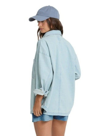 Billabong: Mix Match Long Sleeve Woven Shirt in Sky Wash (BL001019W)