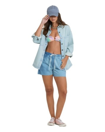 Billabong: Mix Match Long Sleeve Woven Shirt in Sky Wash (BL001019W)