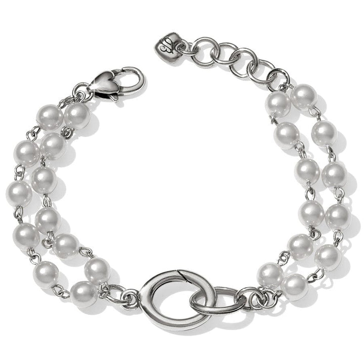 Brighton: Victoria Charm Bracelet in Silver and Pearl (JF6040)