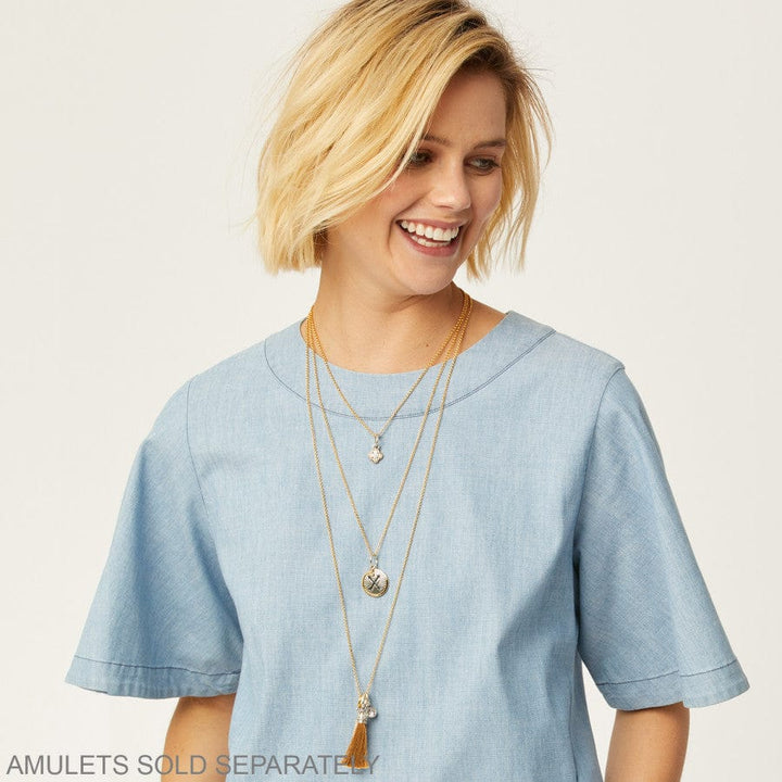 Brighton: Vivi Delicate Gold Medium Charm Necklace (JL8285)