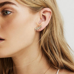Kendra Scott: Laurie Ear Climbers in Gold