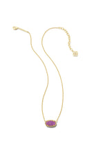 Load image into Gallery viewer, Kendra Scott: Elisa Gold Necklace in Mulberry Drusy
