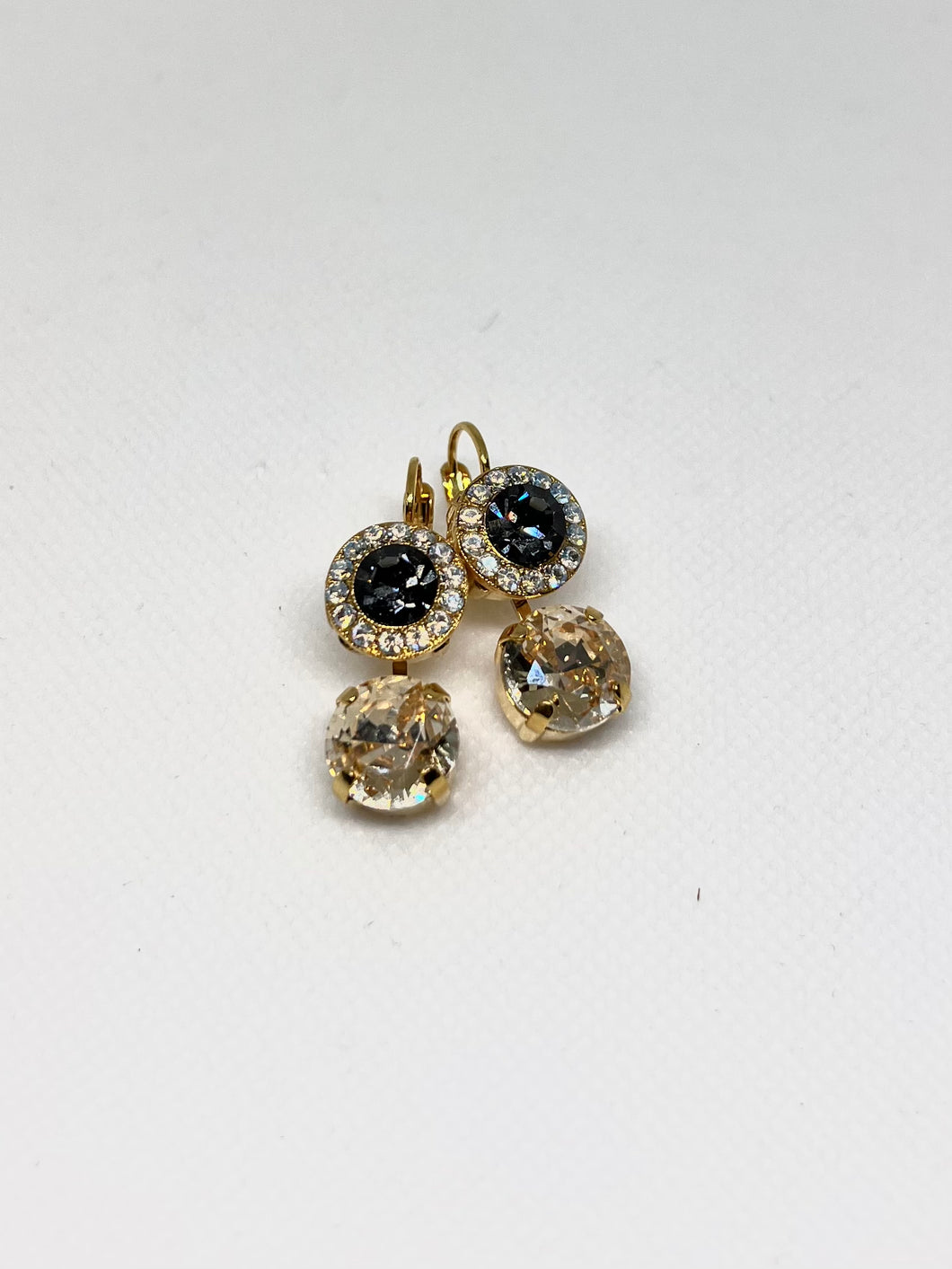 Mariana: “Black Orchid” Earrings - E-1084-1908-YG